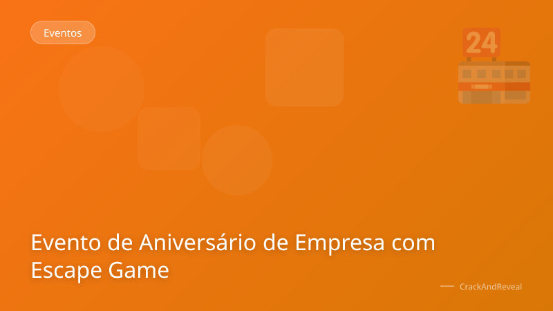 Evento de Aniversário de Empresa com Escape Game
