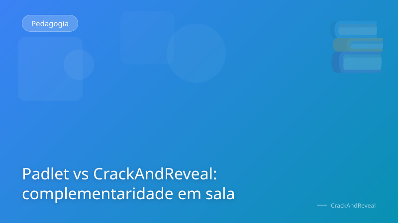 Padlet vs CrackAndReveal: complementaridade em sala
