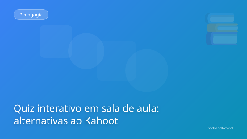Quiz interativo em sala de aula: alternativas ao Kahoot