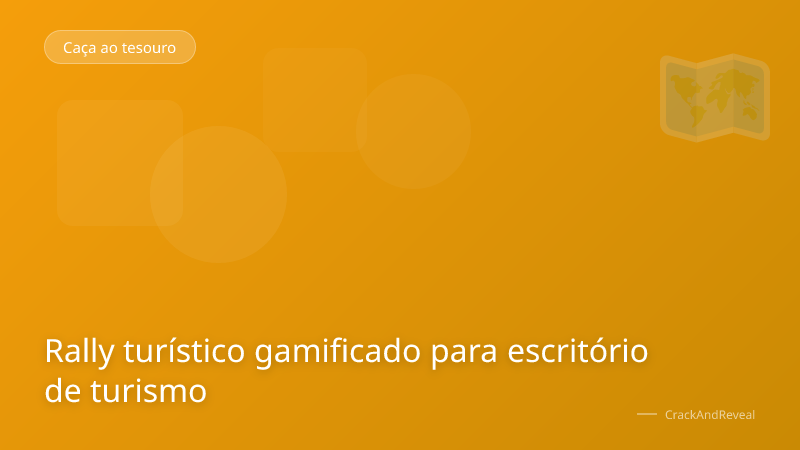 Rally turístico gamificado para escritório de turismo