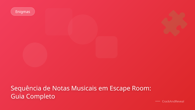 Sequência de Notas Musicais em Escape Room: Guia Completo